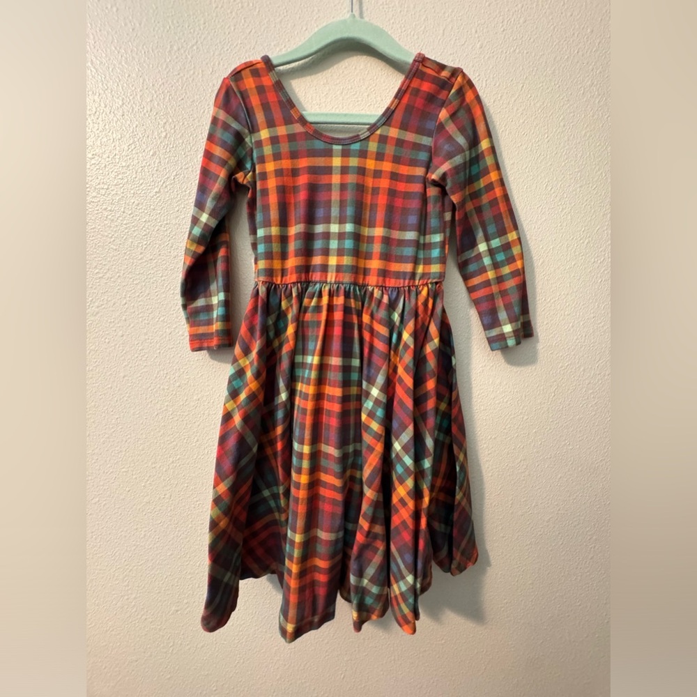 Alice & Ames Autumn Plaid Size 6 Twirl Dress